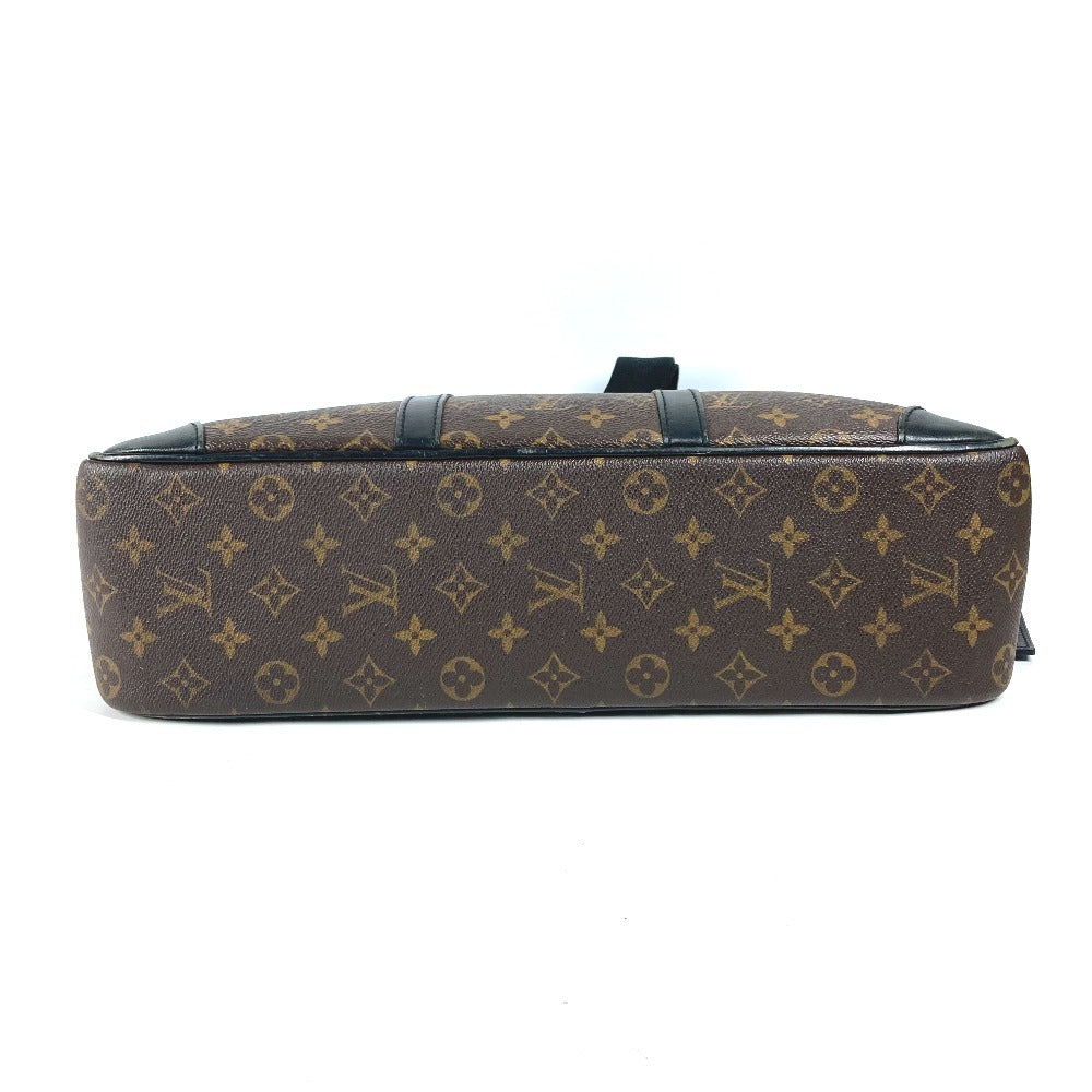 LOUIS VUITTON Business bag M40224 Monogram macacer canvas Brown Monogram macacer Porto Documan  VowayajuGM mens Used Authentic