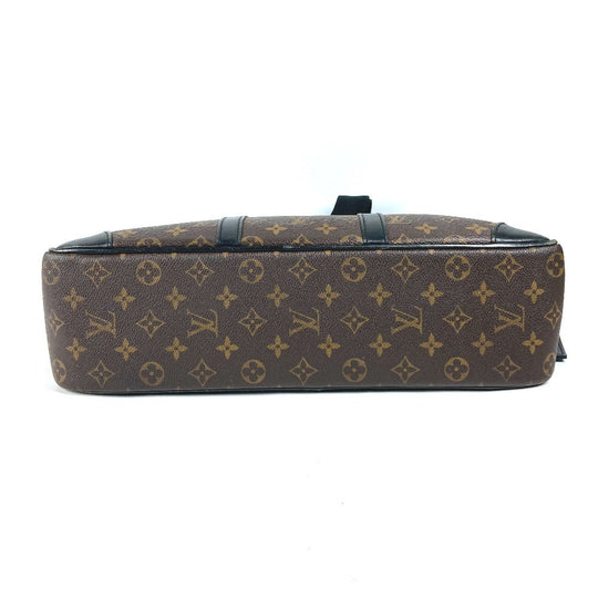 LOUIS VUITTON Business bag M40224 Monogram macacer canvas Brown Monogram macacer Porto Documan  VowayajuGM mens Used Authentic