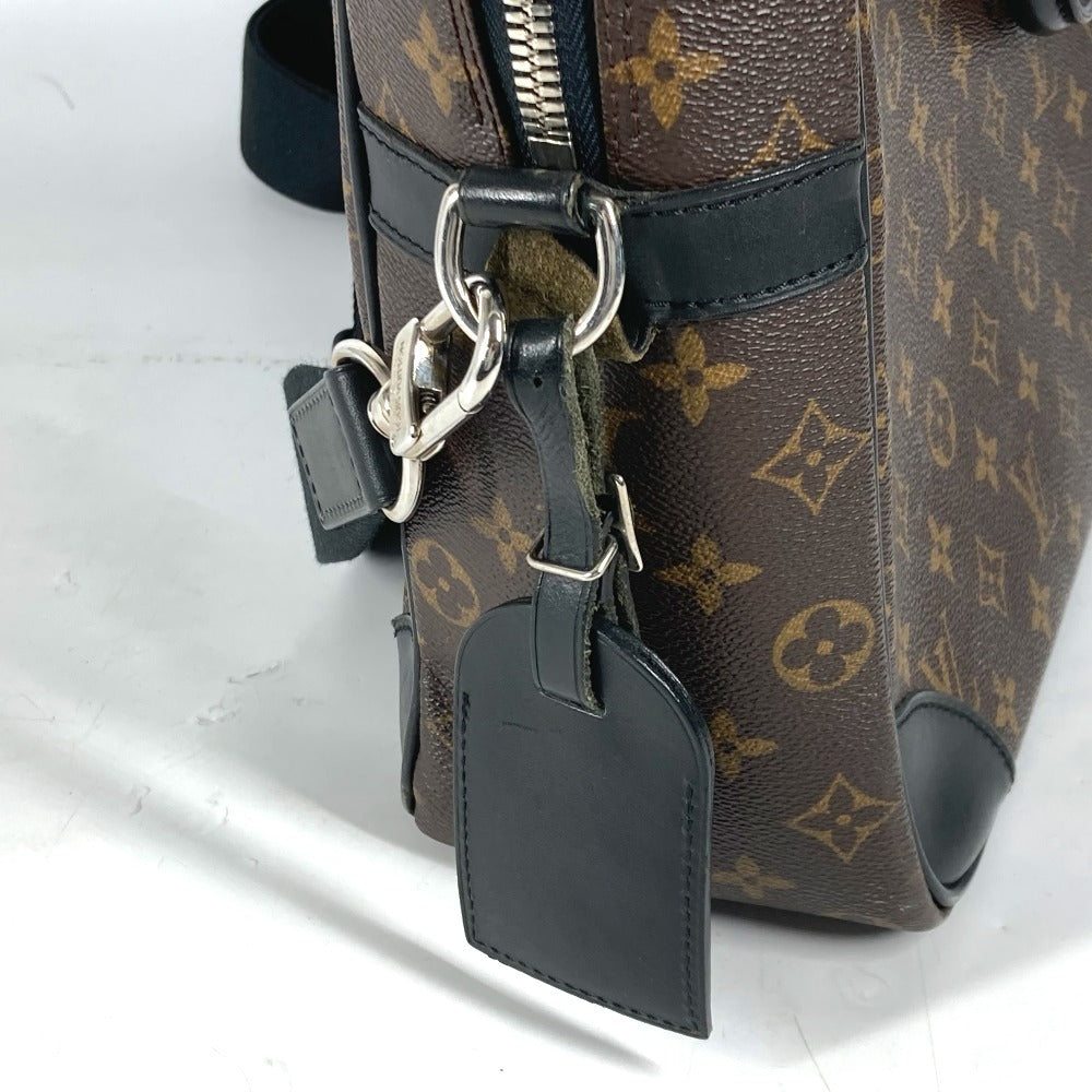LOUIS VUITTON Business bag M40224 Monogram macacer canvas Brown Monogram macacer Porto Documan  VowayajuGM mens Used Authentic
