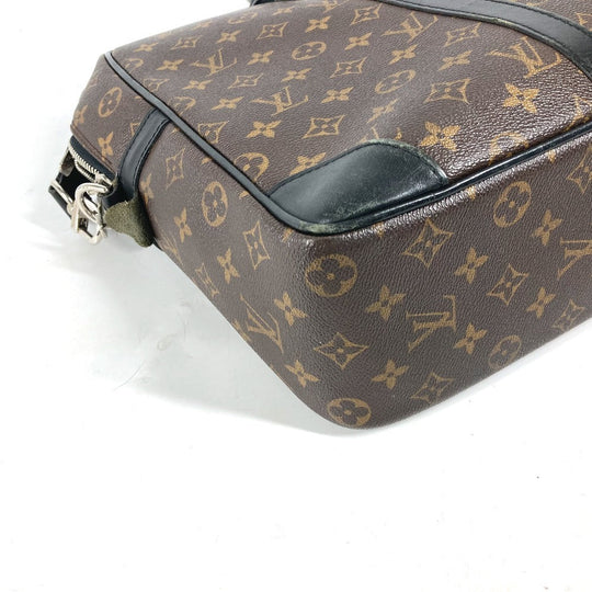 LOUIS VUITTON Business bag M40224 Monogram macacer canvas Brown Monogram macacer Porto Documan  VowayajuGM mens Used Authentic
