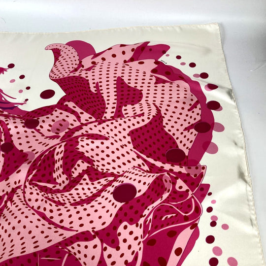 HERMES scarf silk pink Carre90 iHOLA FLAMENCA HOLA FLAMENCA Women Used Authentic