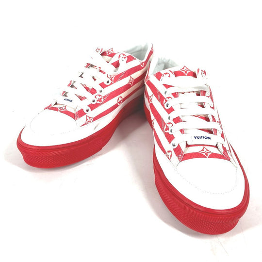 LOUIS VUITTON sneakers 1A7U4T canvas Red LV Escale Stellar Line Women 36 Used Authentic