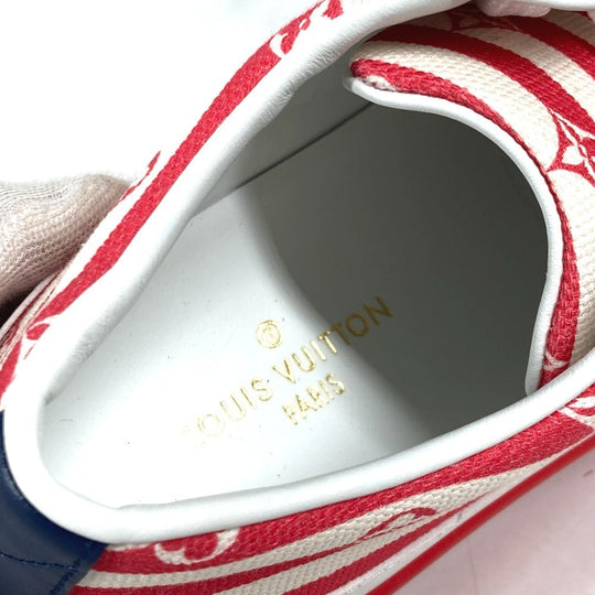 LOUIS VUITTON sneakers 1A7U4T canvas Red LV Escale Stellar Line Women 36 Used Authentic