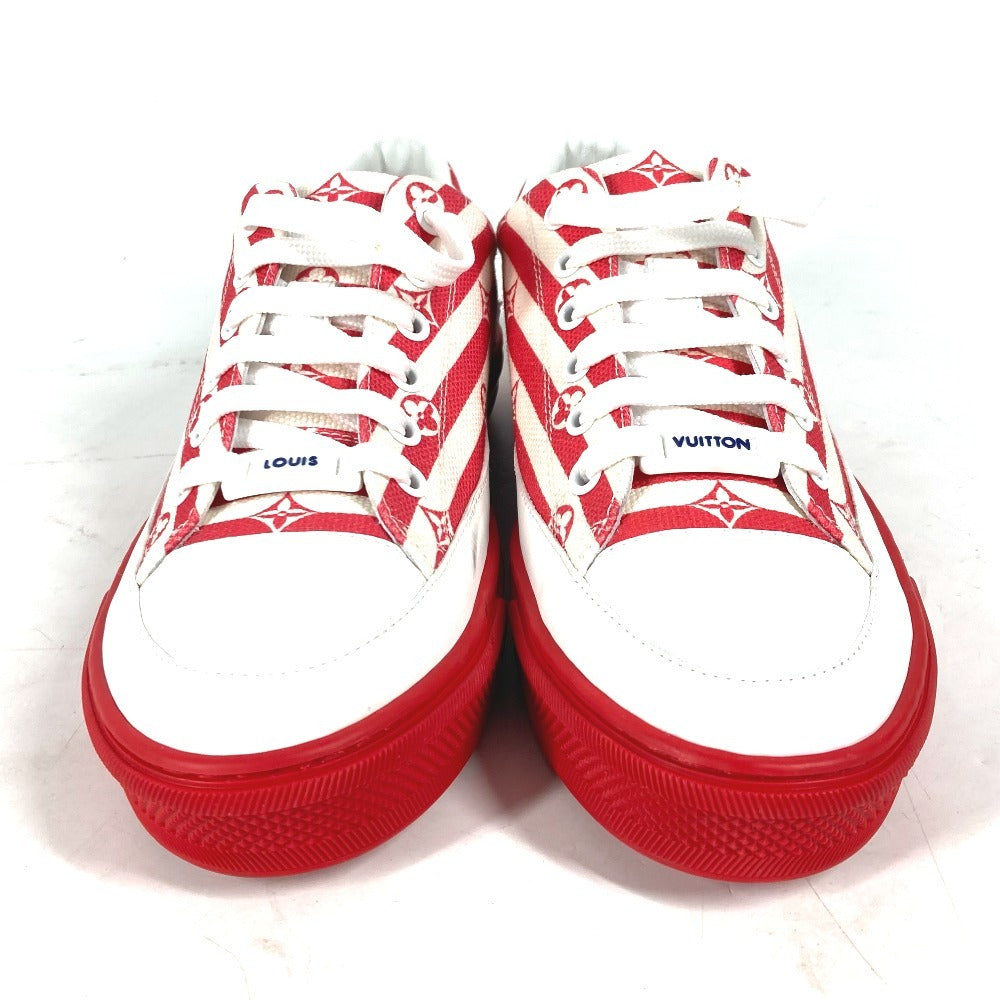 LOUIS VUITTON sneakers 1A7U4T canvas Red LV Escale Stellar Line Women 36 Used Authentic
