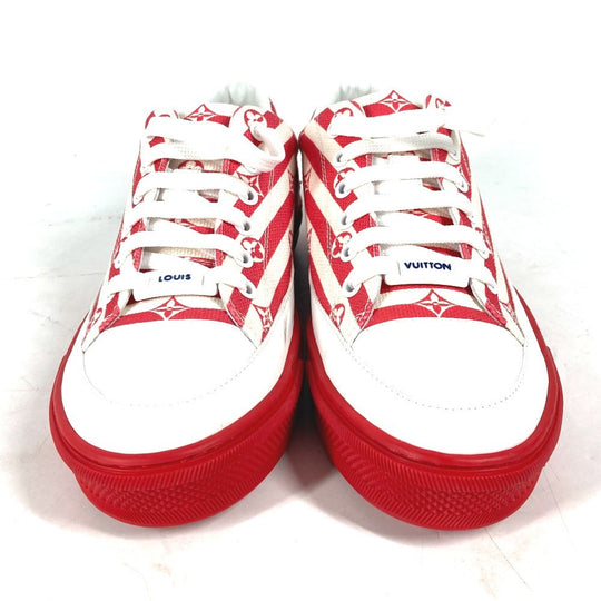 LOUIS VUITTON sneakers 1A7U4T canvas Red LV Escale Stellar Line Women 36 Used Authentic