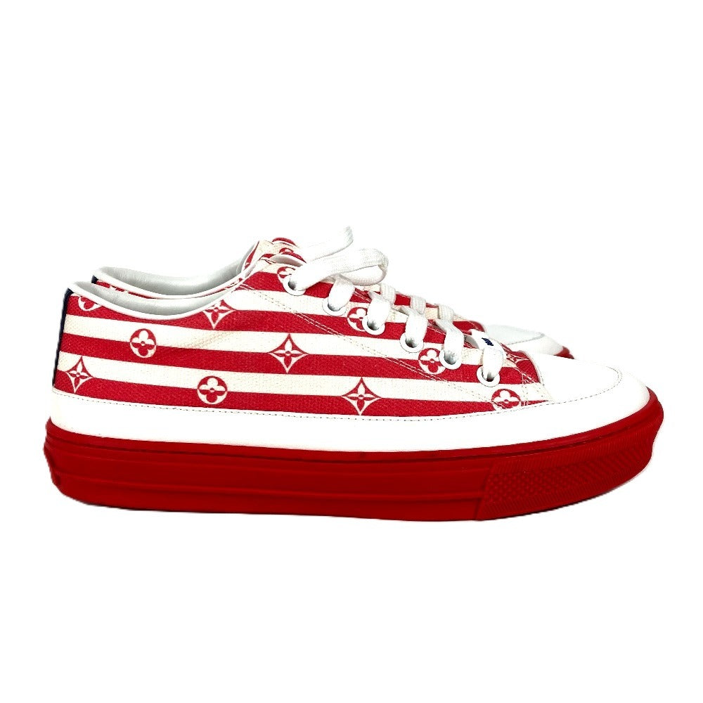 LOUIS VUITTON sneakers 1A7U4T canvas Red LV Escale Stellar Line Women 36 Used Authentic
