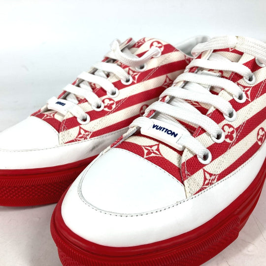 LOUIS VUITTON sneakers 1A7U4T canvas Red LV Escale Stellar Line Women 36 Used Authentic