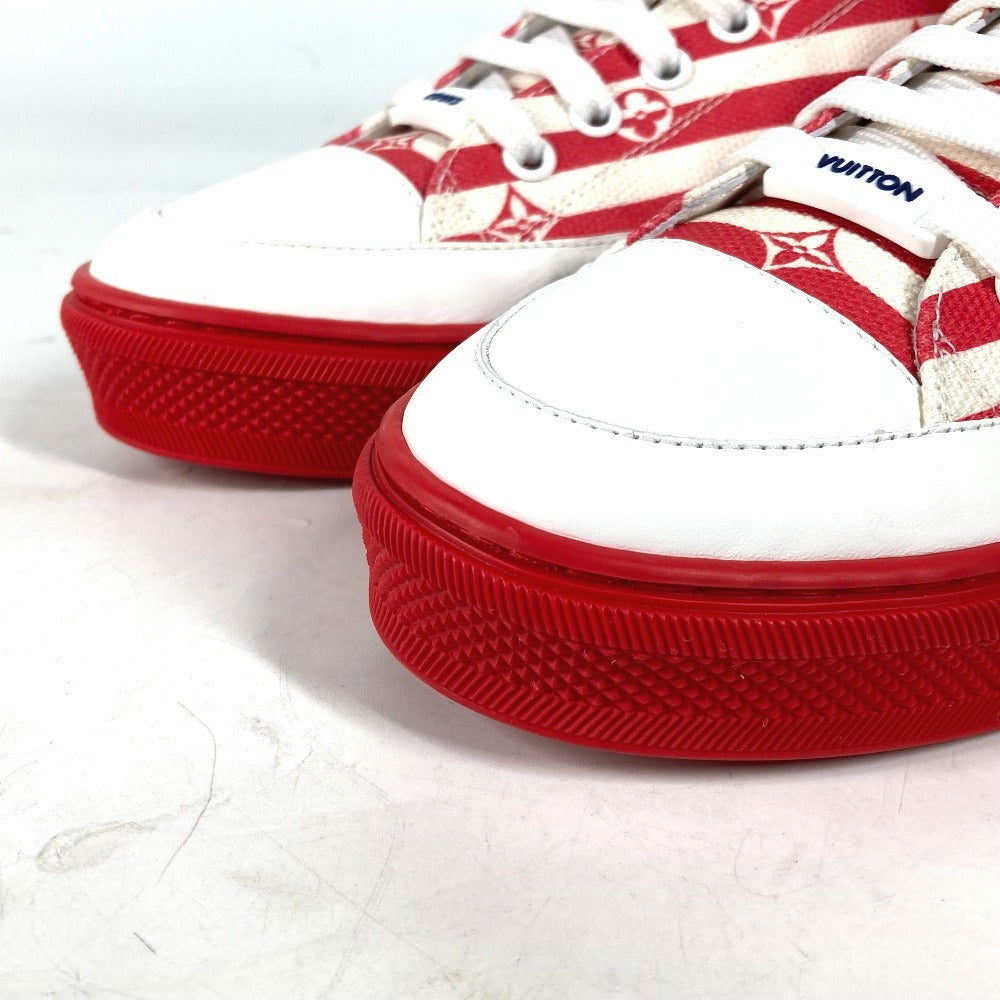LOUIS VUITTON sneakers 1A7U4T canvas Red LV Escale Stellar Line Women 36 Used Authentic