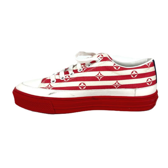 LOUIS VUITTON sneakers 1A7U4T canvas Red LV Escale Stellar Line Women 36 Used Authentic