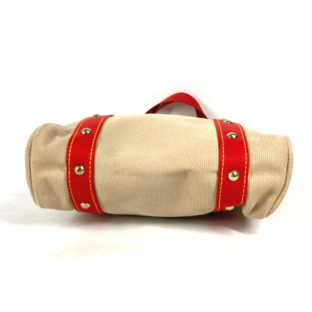 LOUIS VUITTON Shoulder Bag M40035 canvas beige Antigua Hippo MM Women Used Authentic