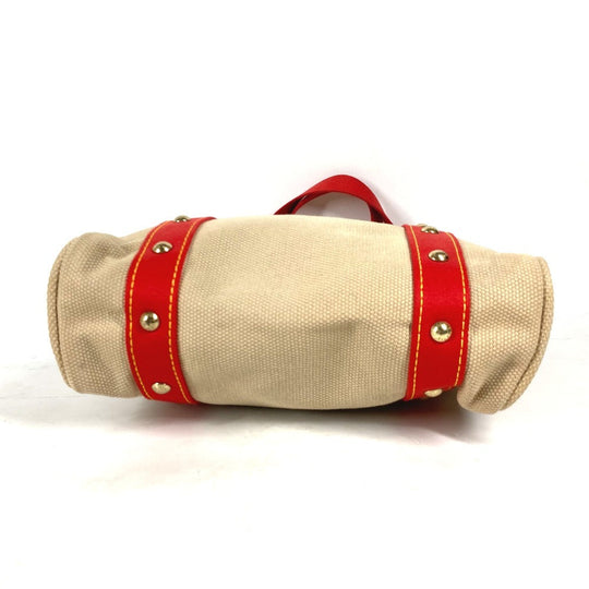 LOUIS VUITTON Shoulder Bag M40035 canvas beige Antigua Hippo MM Women Used Authentic
