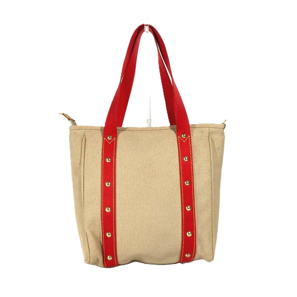 LOUIS VUITTON Shoulder Bag M40035 canvas beige Antigua Hippo MM Women Used Authentic