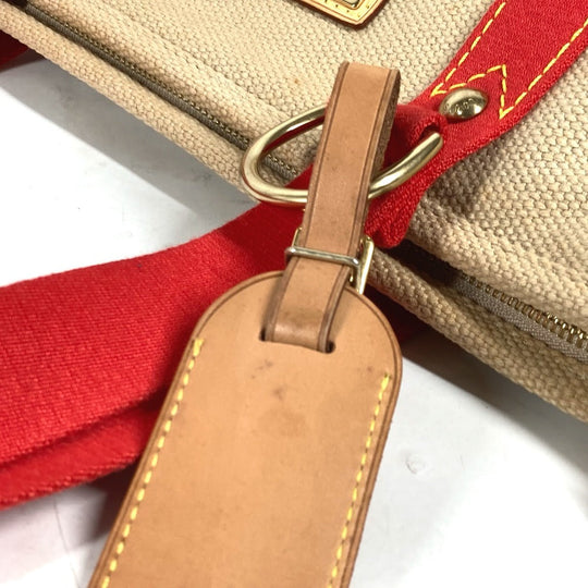 LOUIS VUITTON Shoulder Bag M40035 canvas beige Antigua Hippo MM Women Used Authentic