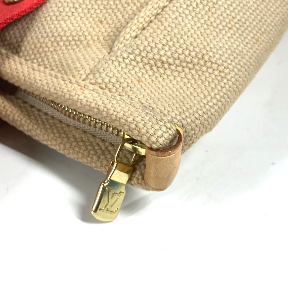 LOUIS VUITTON Shoulder Bag M40035 canvas beige Antigua Hippo MM Women Used Authentic
