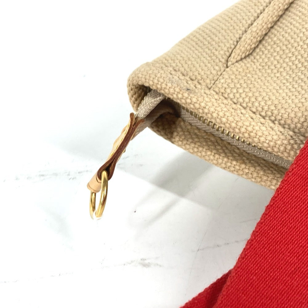 LOUIS VUITTON Shoulder Bag M40035 canvas beige Antigua Hippo MM Women Used Authentic