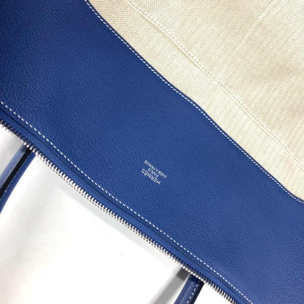 HERMES Handbag Calf leather blue Shoulder Bag Shoulder Bag Bolide Relax 45