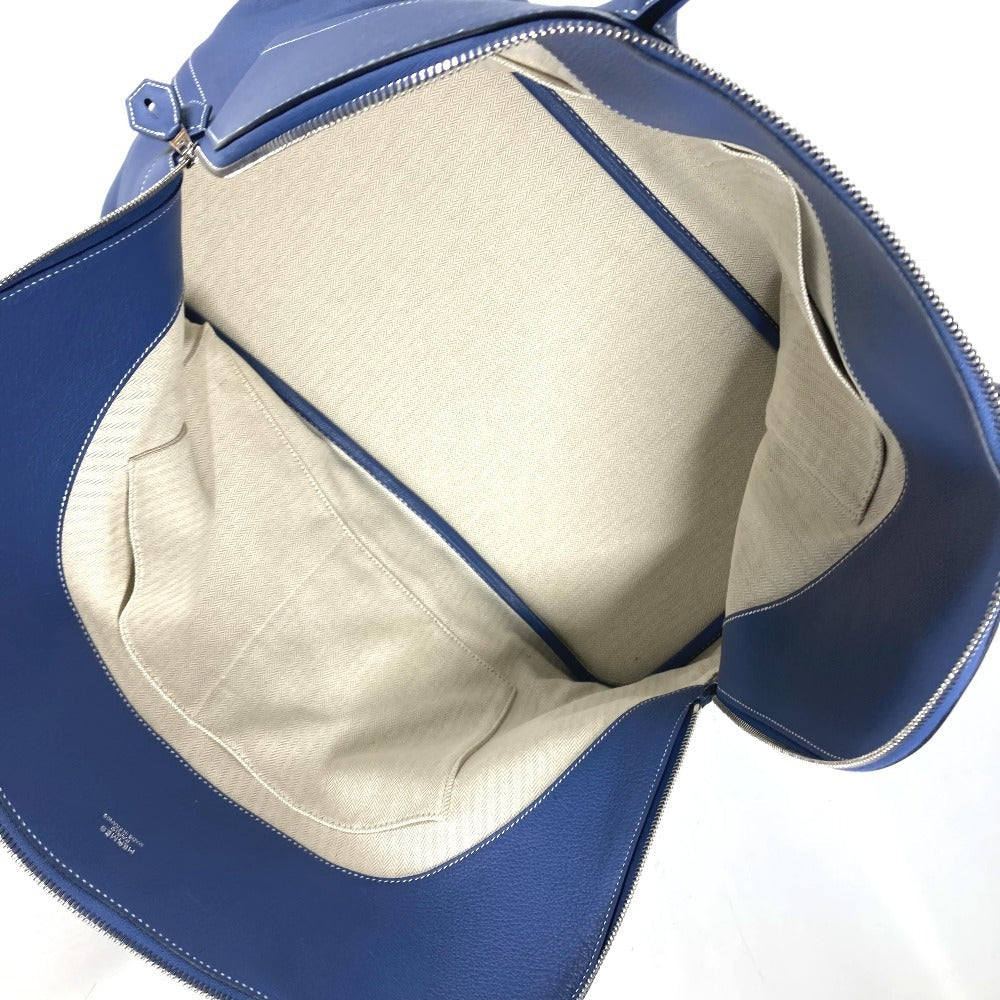HERMES Handbag Calf leather blue Shoulder Bag Shoulder Bag Bolide Relax 45