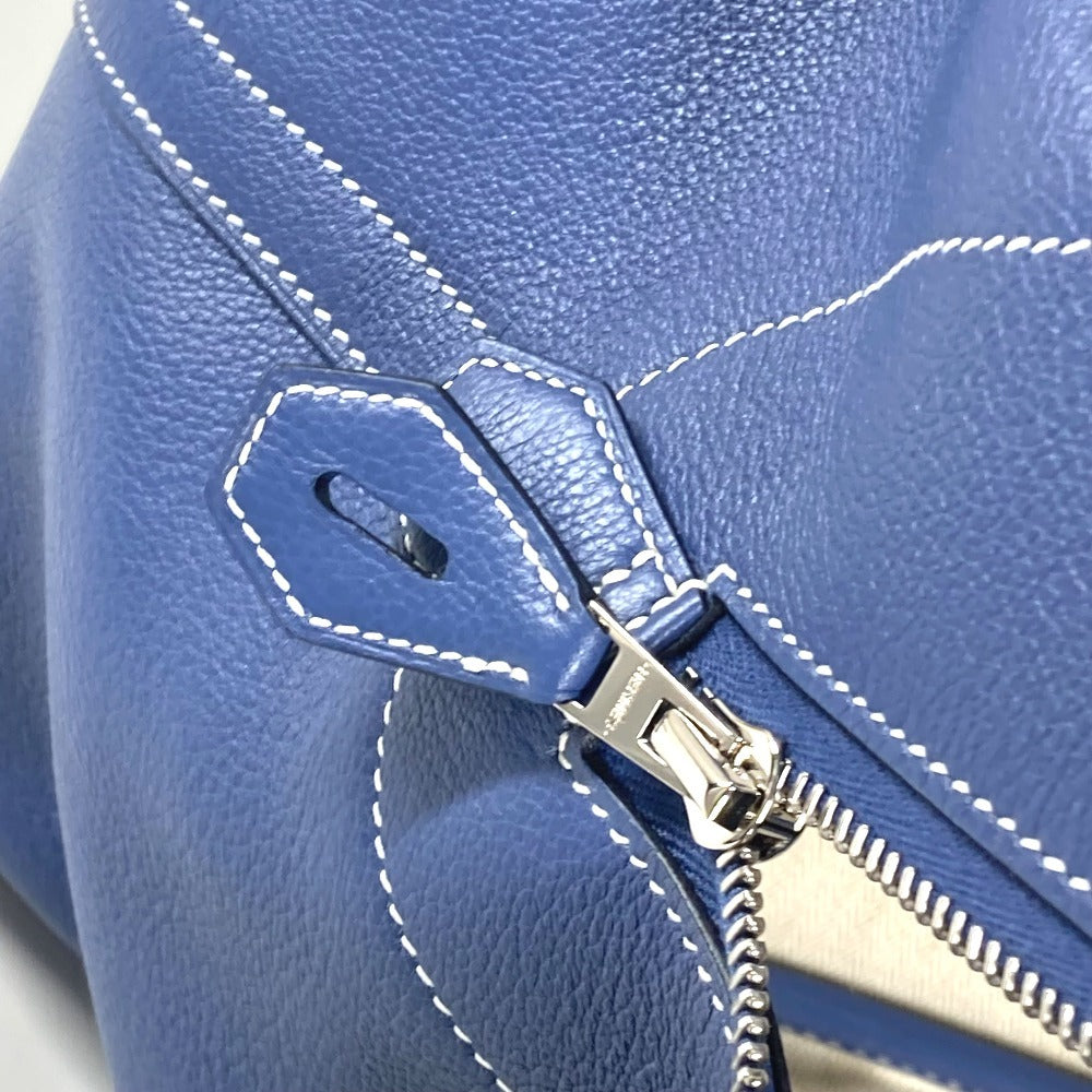 HERMES Handbag Calf leather blue Shoulder Bag Shoulder Bag Bolide Relax 45
