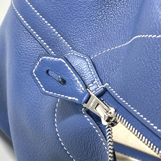 HERMES Handbag Calf leather blue Shoulder Bag Shoulder Bag Bolide Relax 45