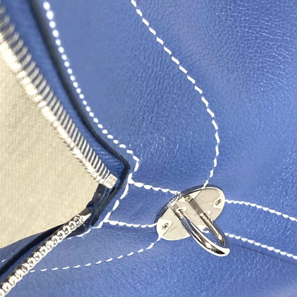 HERMES Handbag Calf leather blue Shoulder Bag Shoulder Bag Bolide Relax 45
