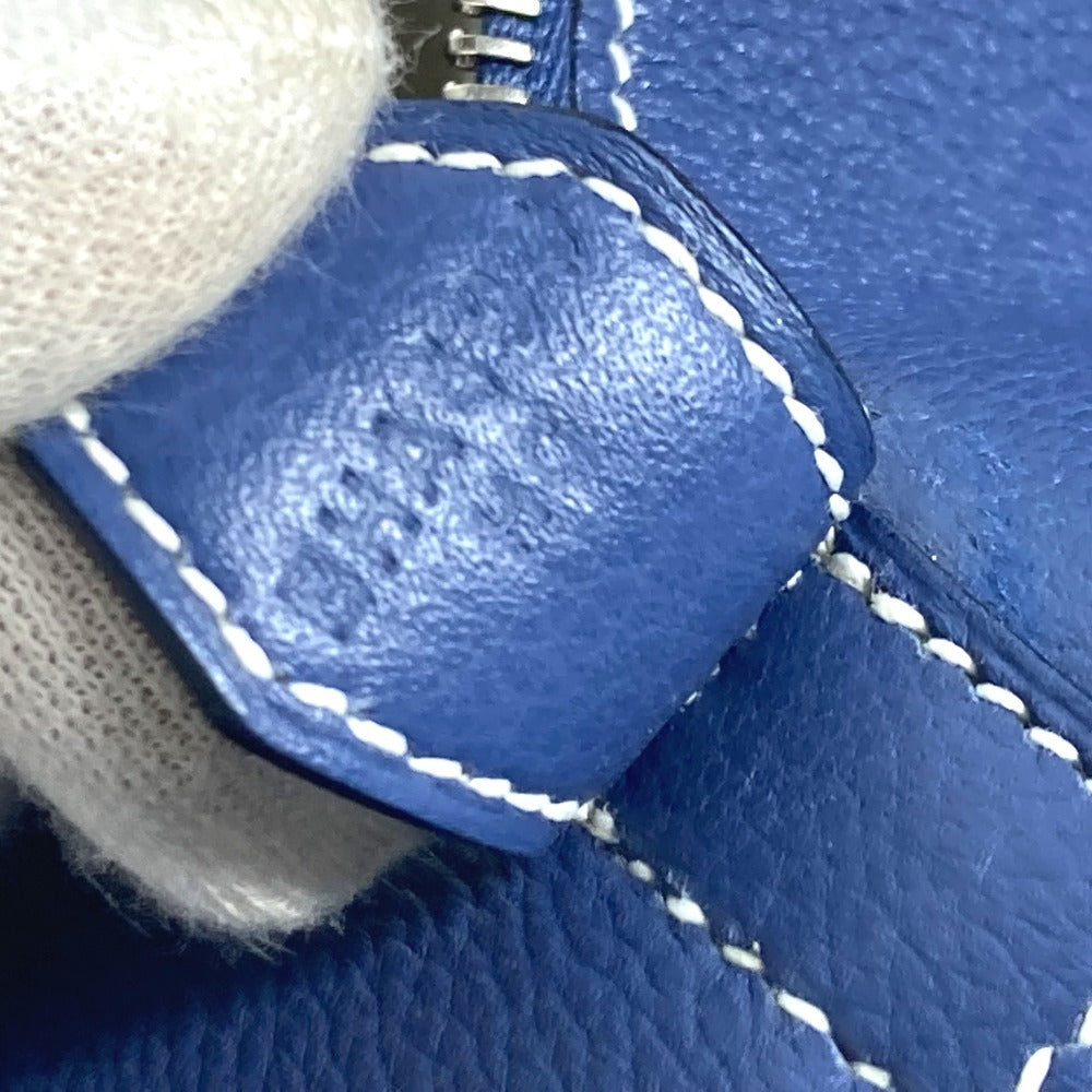 HERMES Handbag Calf leather blue Shoulder Bag Shoulder Bag Bolide Relax 45