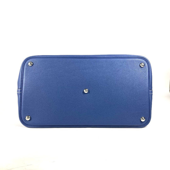HERMES Handbag Calf leather blue Shoulder Bag Shoulder Bag Bolide Relax 45