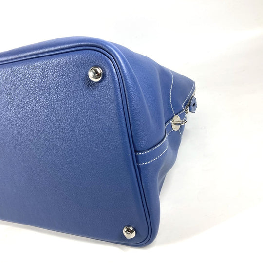 HERMES Handbag Calf leather blue Shoulder Bag Shoulder Bag Bolide Relax 45