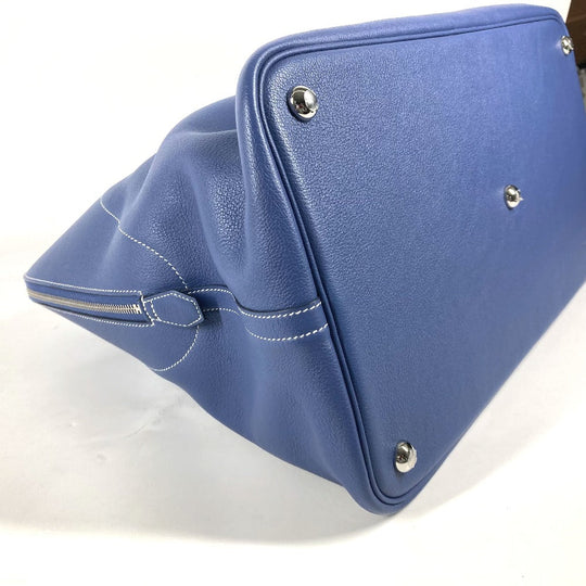 HERMES Handbag Calf leather blue Shoulder Bag Shoulder Bag Bolide Relax 45