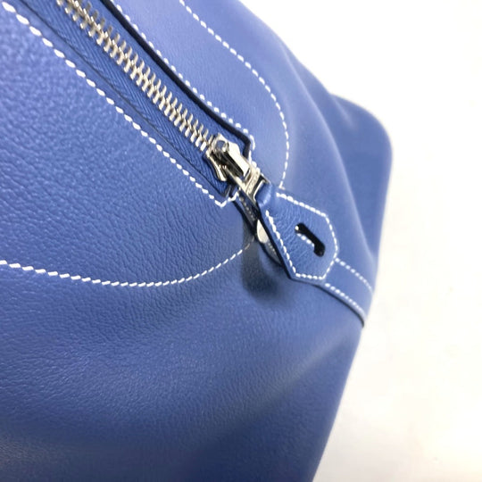 HERMES Handbag Calf leather blue Shoulder Bag Shoulder Bag Bolide Relax 45