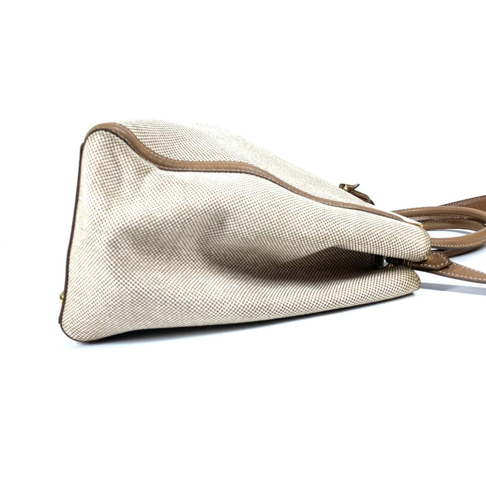 FENDI Shoulder Bag 8BH250 Leather / canvas beige 2WAY bag, handbag, shoulder bag To joule
