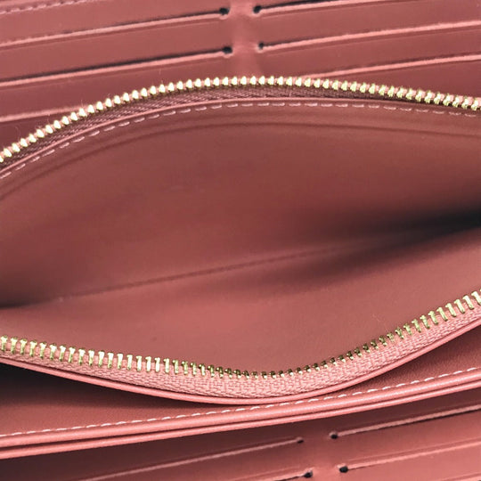 LOUIS VUITTON Long Wallet Purse ‚l62318 Patent leather / monogram canvas Pink beige type Monogram Zippy Venice Women Used Authentic