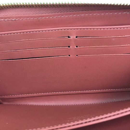 LOUIS VUITTON Long Wallet Purse ‚l62318 Patent leather / monogram canvas Pink beige type Monogram Zippy Venice Women Used Authentic