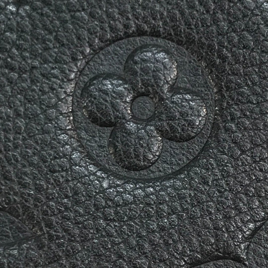 LOUIS VUITTON Long Wallet Purse M60258 Monogram Ann Platt Leather Navy Monogram Ann Platt Portefeuille Villetuoz Women Used Authentic