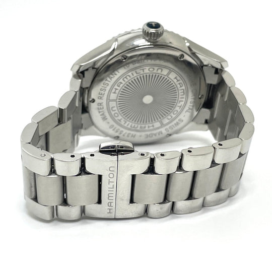 HAMILTON Watches Quartz H375510 Stainless Steel Silver Jazz master blue dial mens Used Authentic