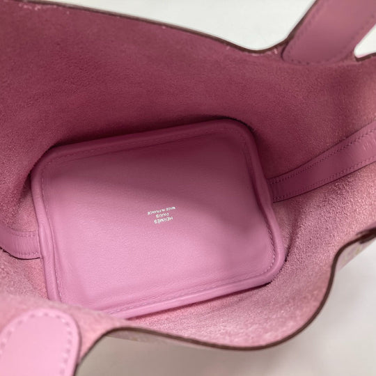 HERMES Handbag Swift pink Picotin Lock Micro Micro 14 Women Used Authentic