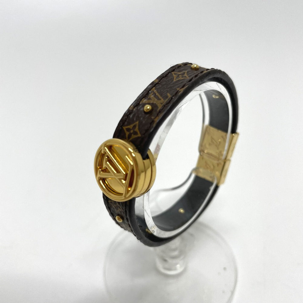 LOUIS VUITTON bracelet M6173E Monogram canvas Brown Monogram Brasserie LV Circle Reversible Women Used Authentic
