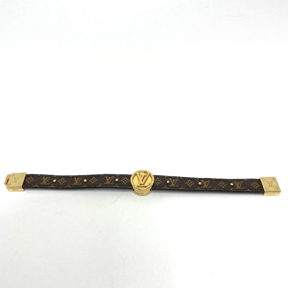 LOUIS VUITTON bracelet M6173E Monogram canvas Brown Monogram Brasserie LV Circle Reversible Women Used Authentic