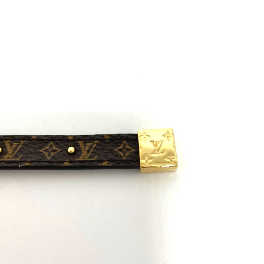 LOUIS VUITTON bracelet M6173E Monogram canvas Brown Monogram Brasserie LV Circle Reversible Women Used Authentic