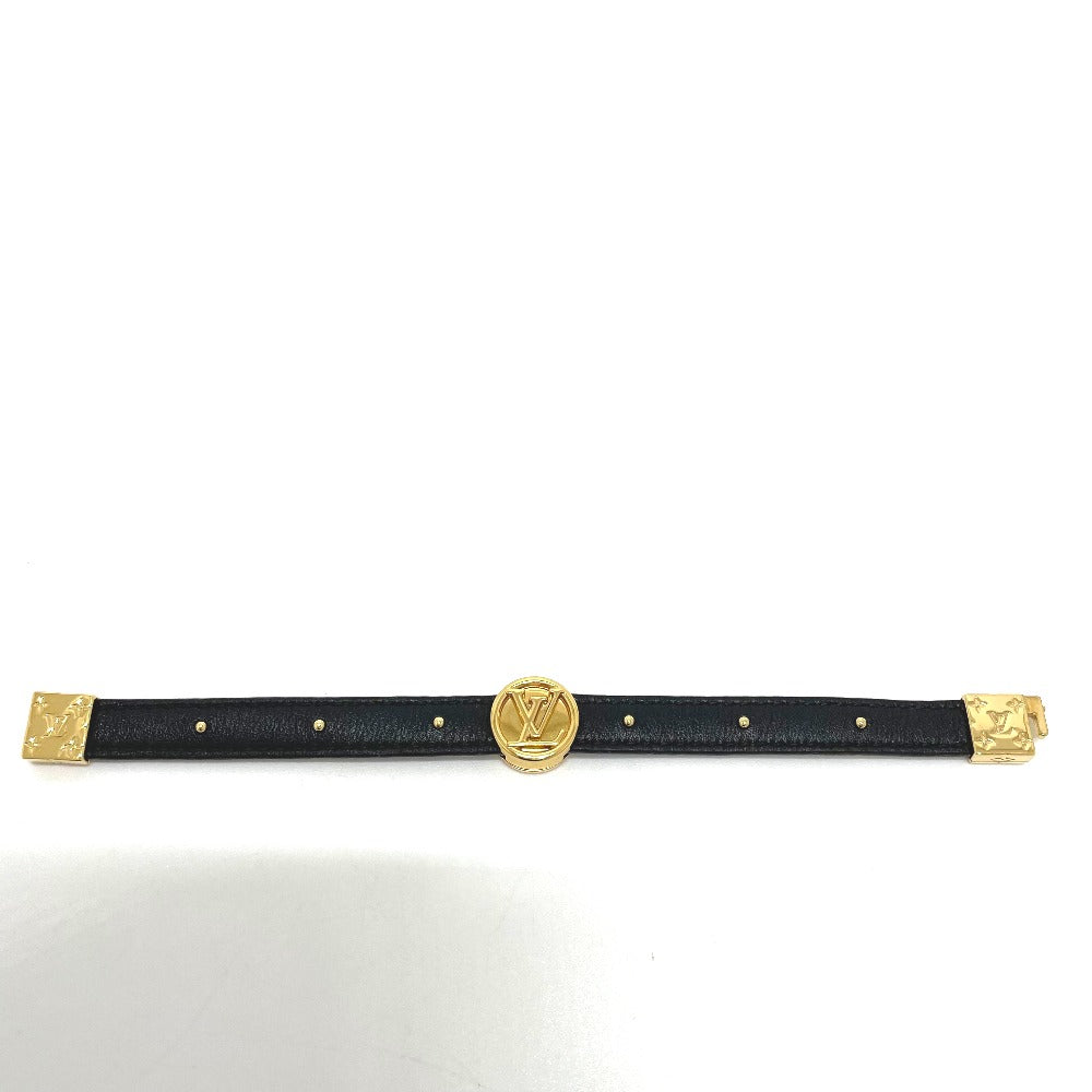 LOUIS VUITTON bracelet M6173E Monogram canvas Brown Monogram Brasserie LV Circle Reversible Women Used Authentic