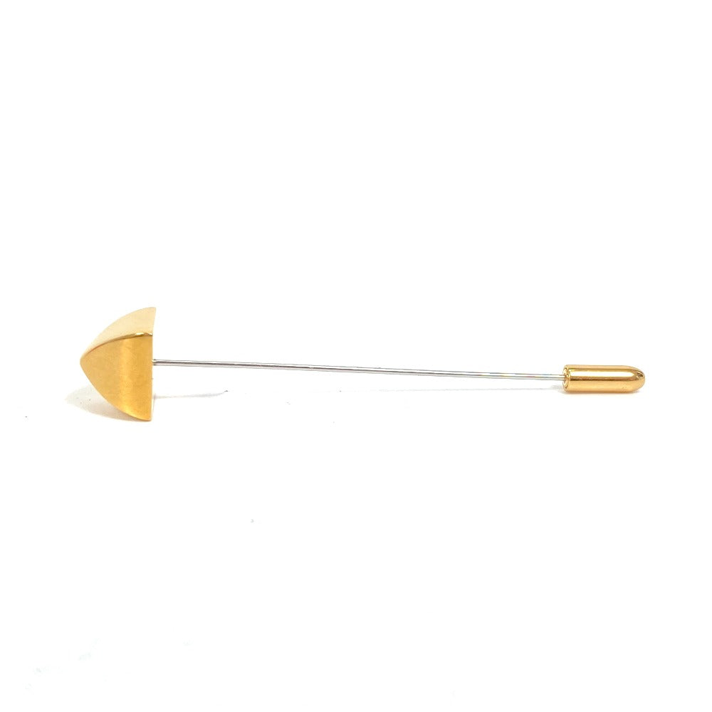 HERMES Brooch Gold Plated gold Accessories Medor