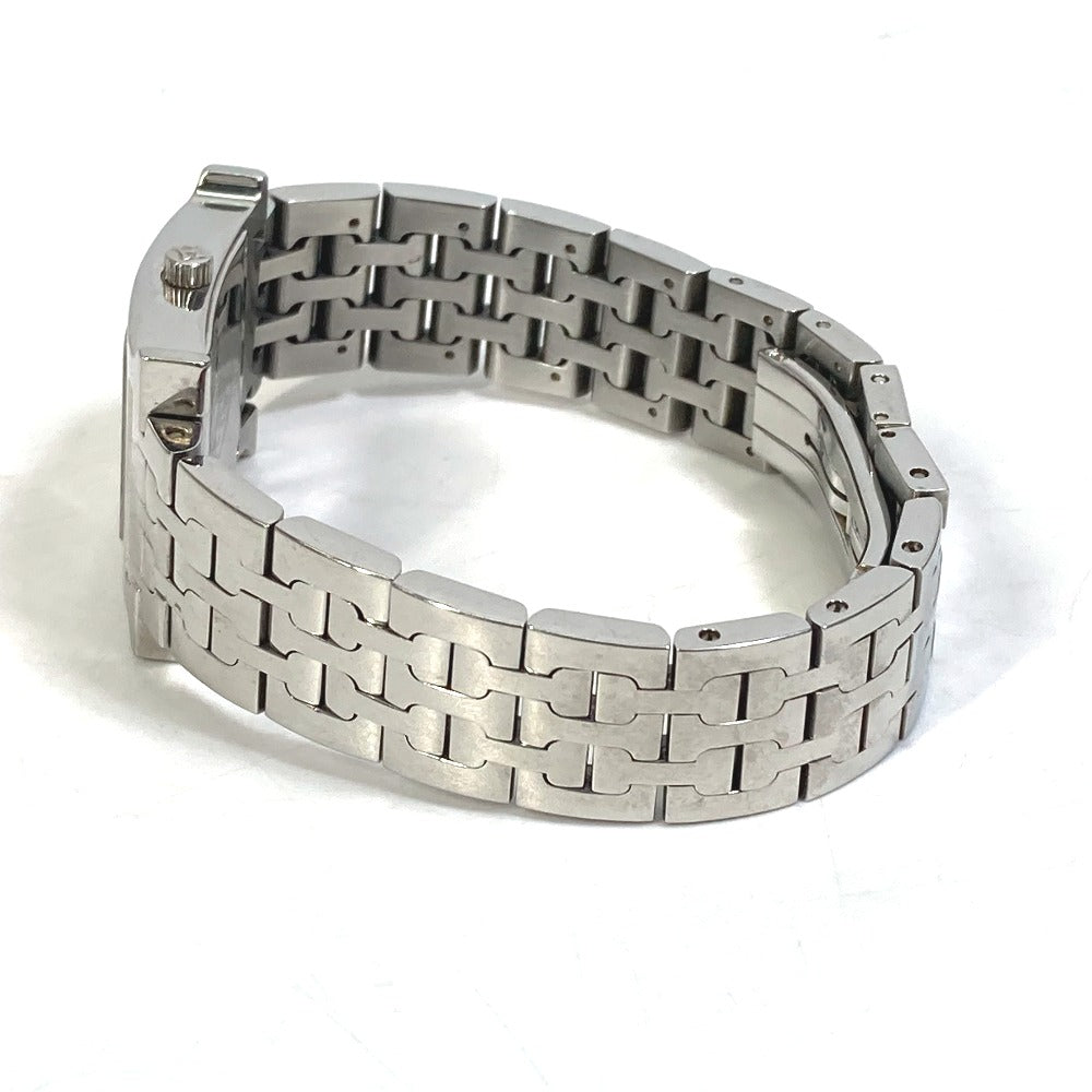 HERMES Watches Quartz HH1.210 Stainless Steel Silver H watch black dial Women Used Authentic