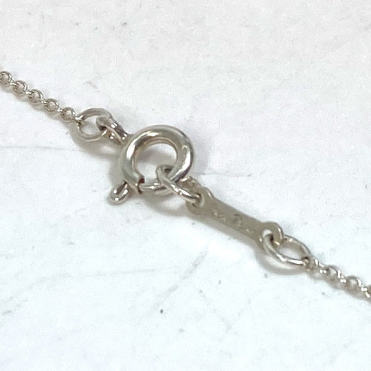 TIFFANY&Co. Necklace SV925 Silver Initial V Paloma Picasso Women Used Authentic