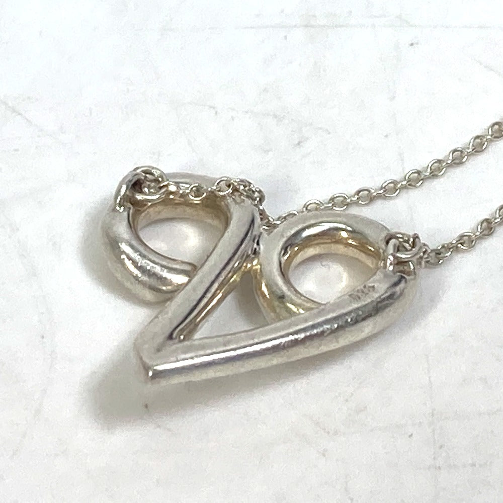 TIFFANY&Co. Necklace SV925 Silver Initial V Paloma Picasso Women Used Authentic