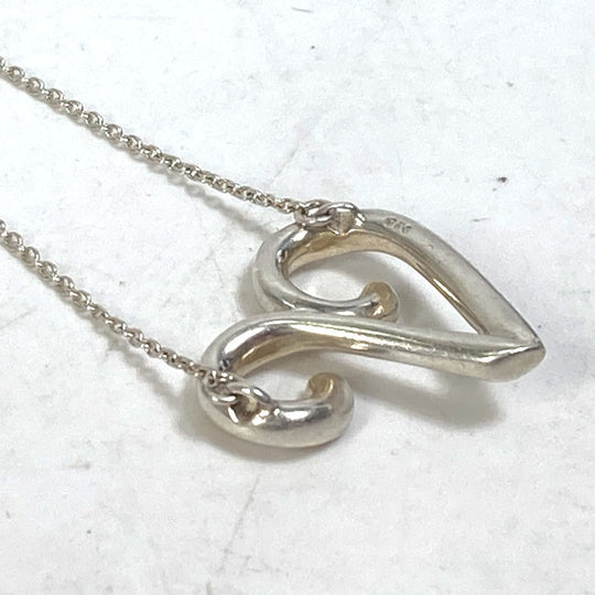 TIFFANY&Co. Necklace SV925 Silver Initial V Paloma Picasso Women Used Authentic