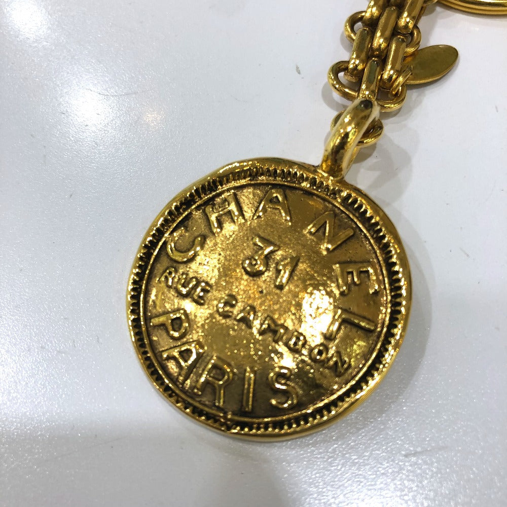 CHANEL key ring Gold Plated gold 31 vintage RUE CAMBON Women Used Authentic