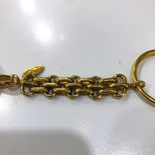 CHANEL key ring Gold Plated gold 31 vintage RUE CAMBON Women Used Authentic