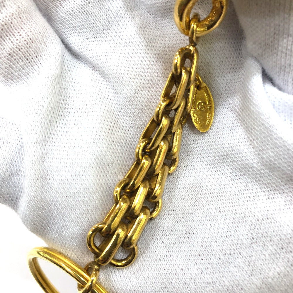 CHANEL key ring Gold Plated gold 31 vintage RUE CAMBON Women Used Authentic