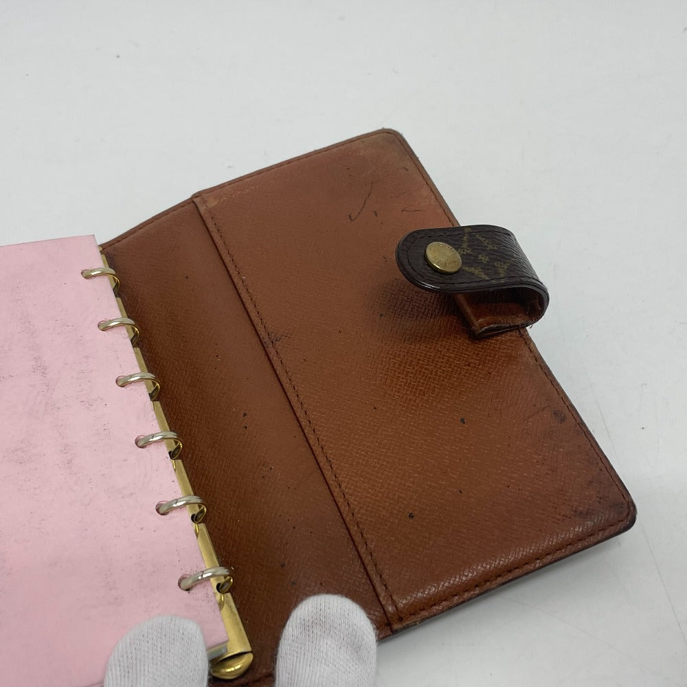 LOUIS VUITTON Notebook cover R20005 Monogram canvas Brown Monogram Agenda PM Women(Unisex) Used Authentic