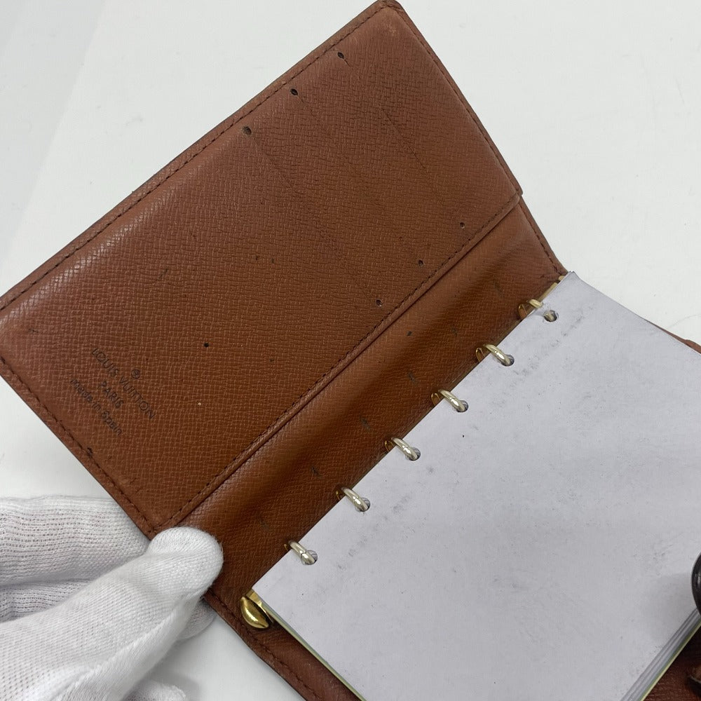 LOUIS VUITTON Notebook cover R20005 Monogram canvas Brown Monogram Agenda PM Women(Unisex) Used Authentic