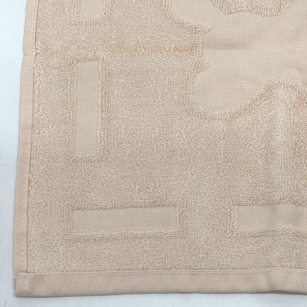 HERMES towel cotton beige Horse logo Women Used Authentic